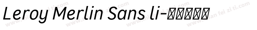 Leroy Merlin Sans li字体转换